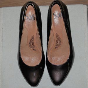 Sofft Dark Brown Patent Dress Pumps Sz 7.5M